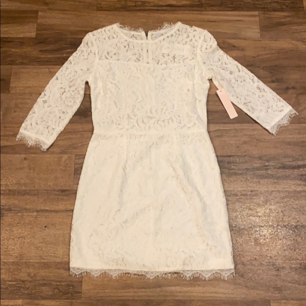 White lace dress